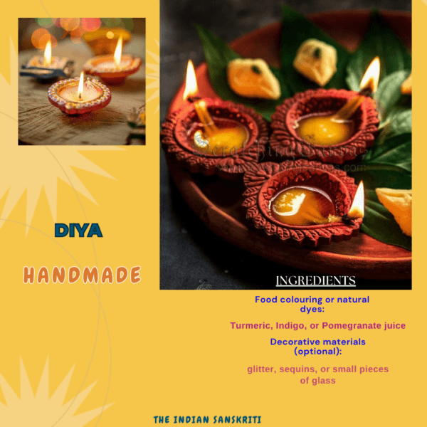 Indian sankstriti 12 Diwali Diyas for Diwali