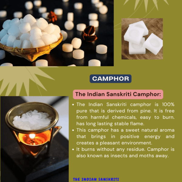 The Indian Sanskriti camphor is 100% pure - Image 2