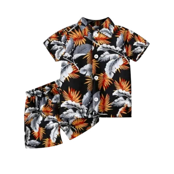 Boys printed shirt and short set