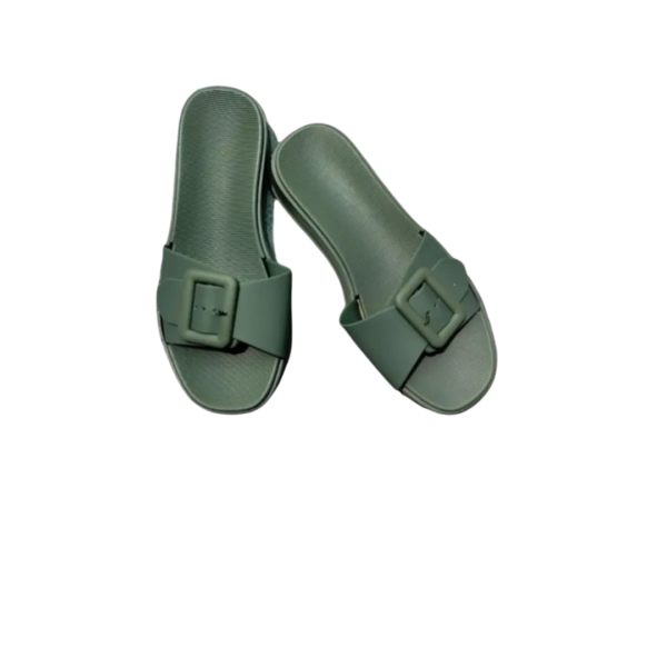 Buckle Pattern Slippers