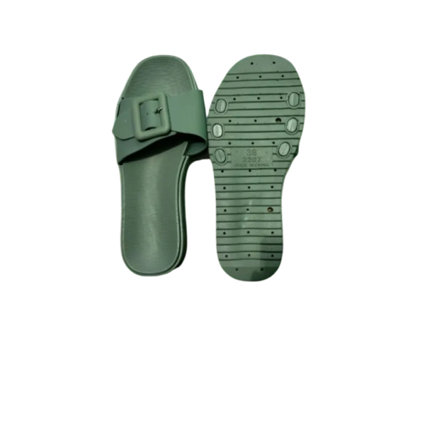 Buckle Pattern Slippers - Image 2