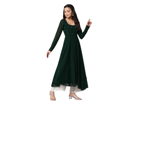 Women Round neck anarkali kurti