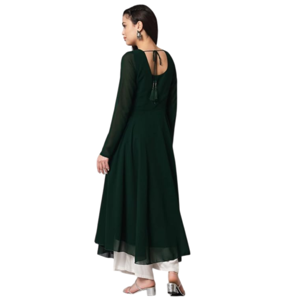 Women Round neck anarkali kurti - Image 3