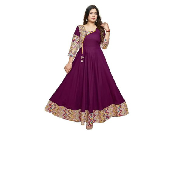 Anarkali wine colour kurti