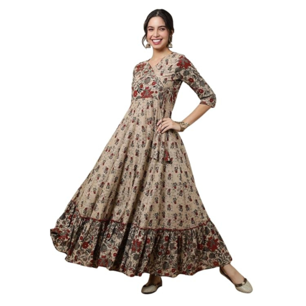 print cotton anarkali kurta - Image 2