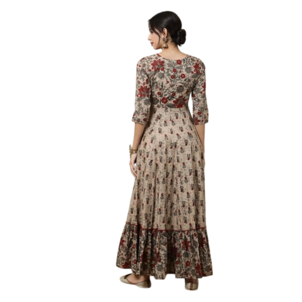 print cotton anarkali kurta - Image 3