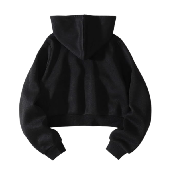Cropped Zipper Hoodie for Women - Image 2